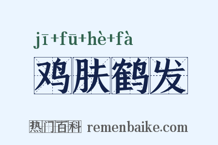 鸡肤鹤发是什么意思的图片